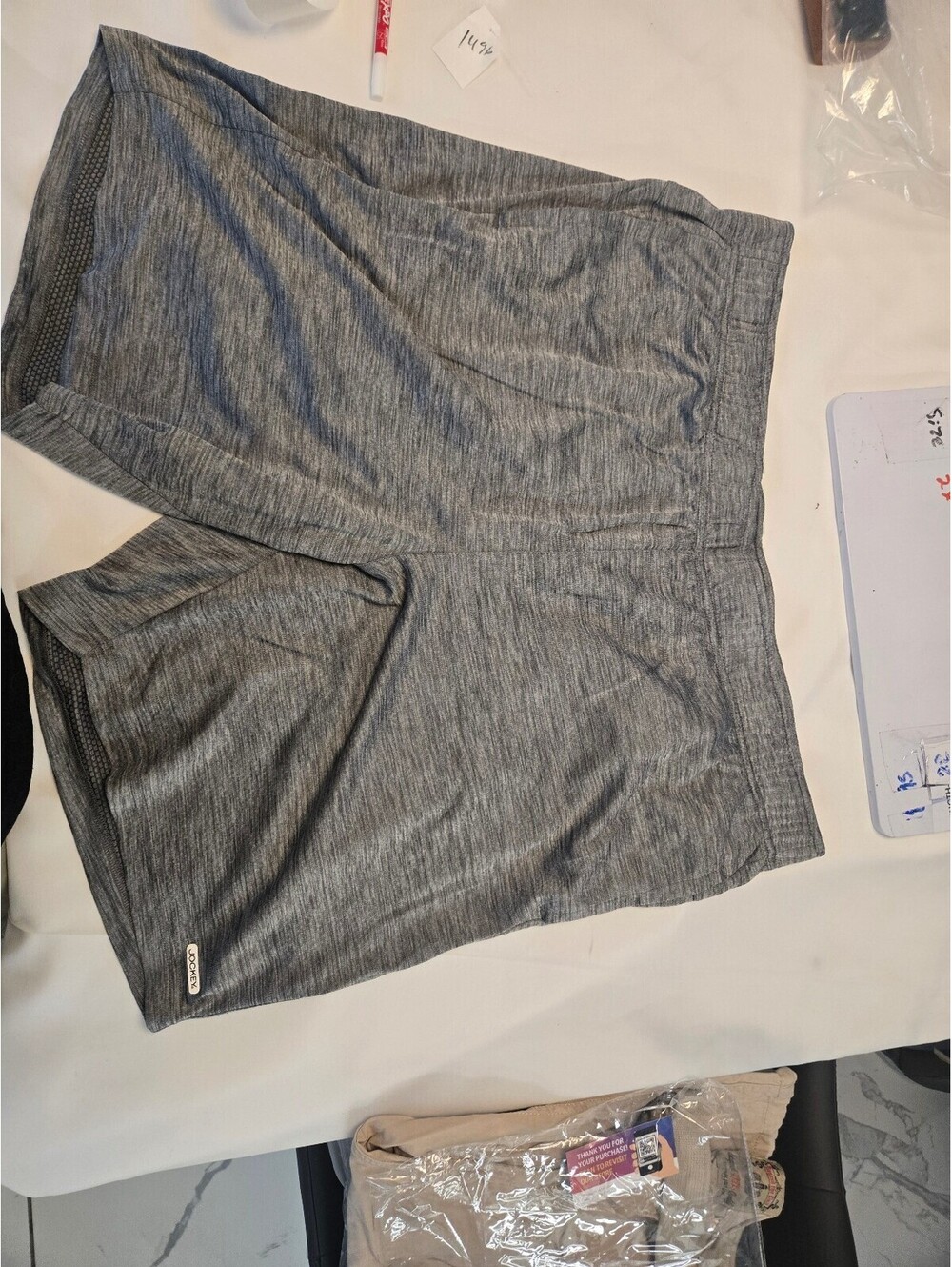 Jockey Men's Gray Athletic Shorts Size XL Comfortable Casual Wear